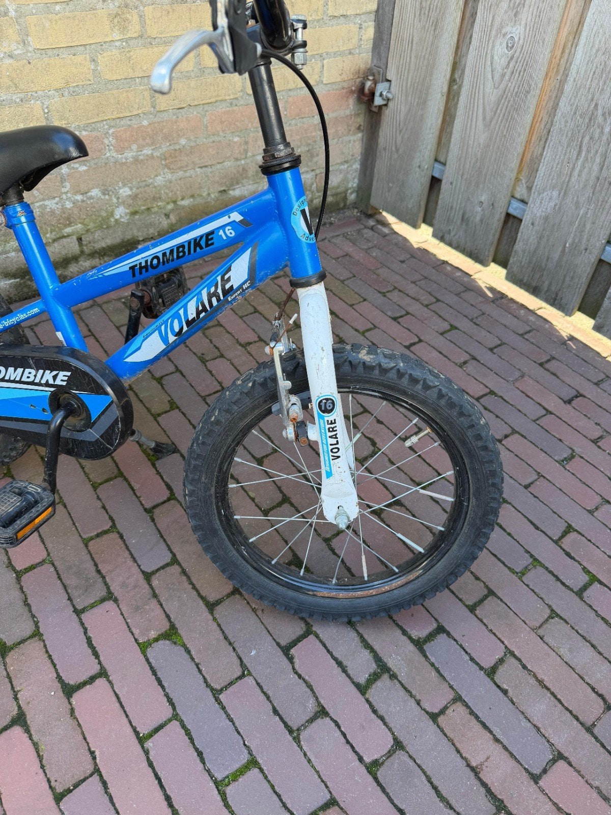 Kinderfiets 16 inch - Volare Thombike - Blauw, Ophalen, Gebruikt, 16 tot 20 inch, Volare