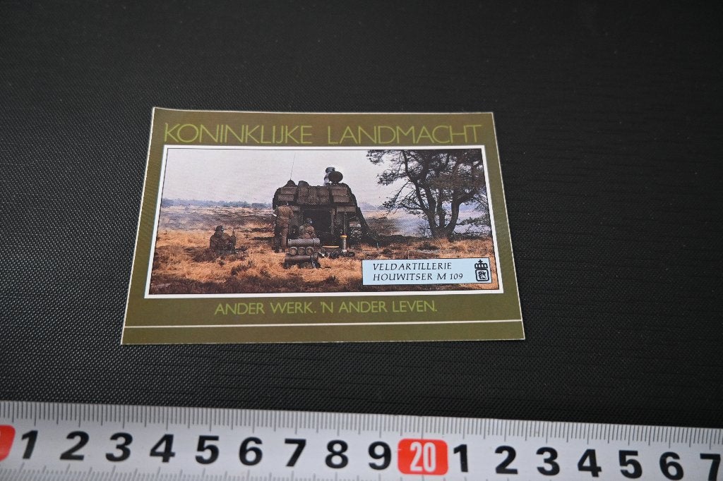 sticker leger Koninklijke Landmacht Houwitser M109 LL1839, Ophalen of Verzenden, Zo goed als nieuw