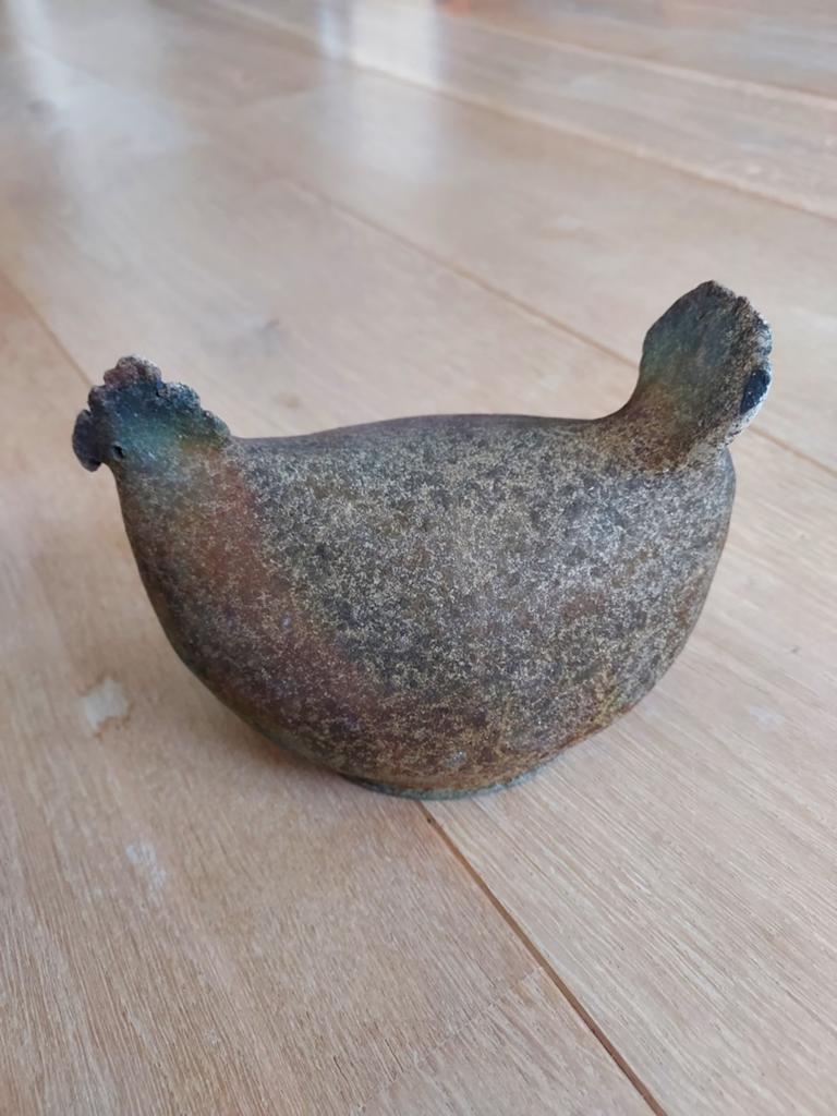 Antieke Japanse Tamba-ware? Kip/ vogel, Antiek en Kunst, Ophalen of Verzenden