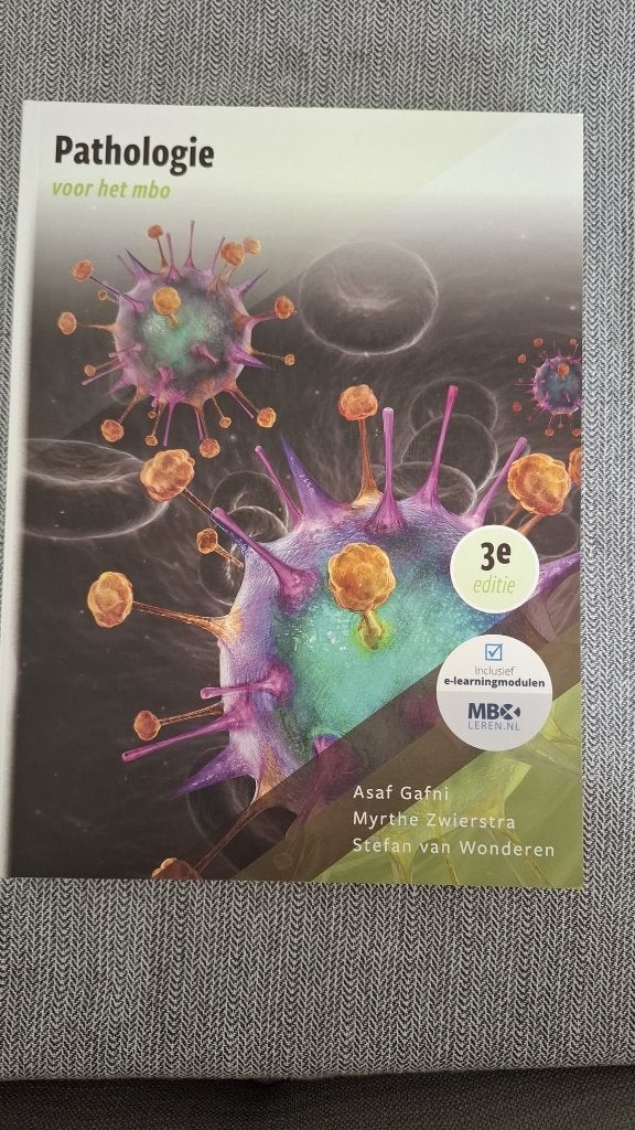 Pathologie voor het MBO 9789083412016, Boeken, Ophalen of Verzenden, Zo goed als nieuw, Overige niveaus, Nederlands