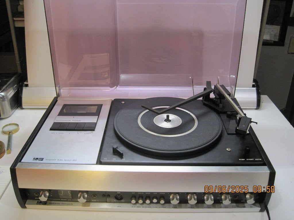 augusta integrated audio system 803 werkt (347), Audio, Tv en Foto, Ophalen of Verzenden, Gebruikt, Platenspeler, Overige merken