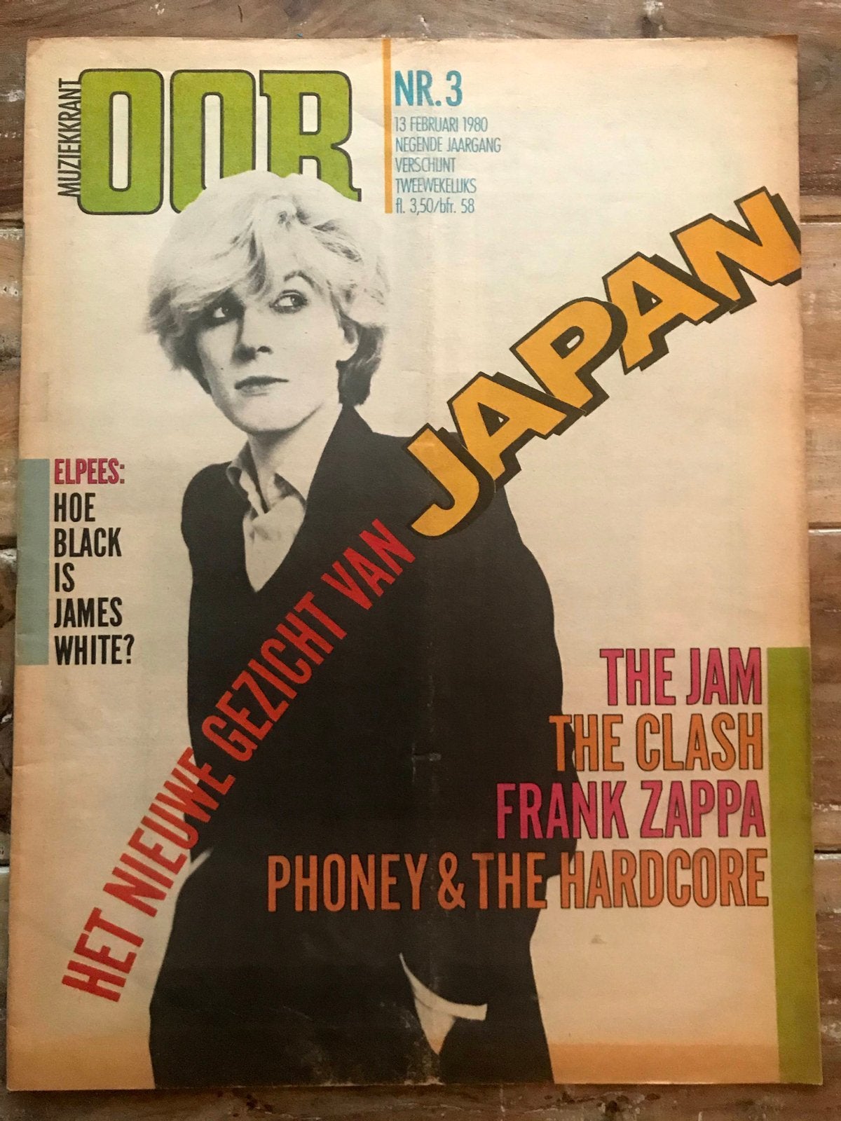 Muziekkrant OOR 1980 JAPAN Clash THE JAM Erik Phoney ZAPPA, Ophalen of Verzenden, Zo goed als nieuw, Muziek, Film of Tv