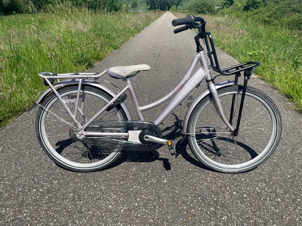BATAVUS DIVA meisjesfiets 24” fiets 3V voorrek fietsklaar, Ophalen, Gebruikt, 24 inch, Versnellingen