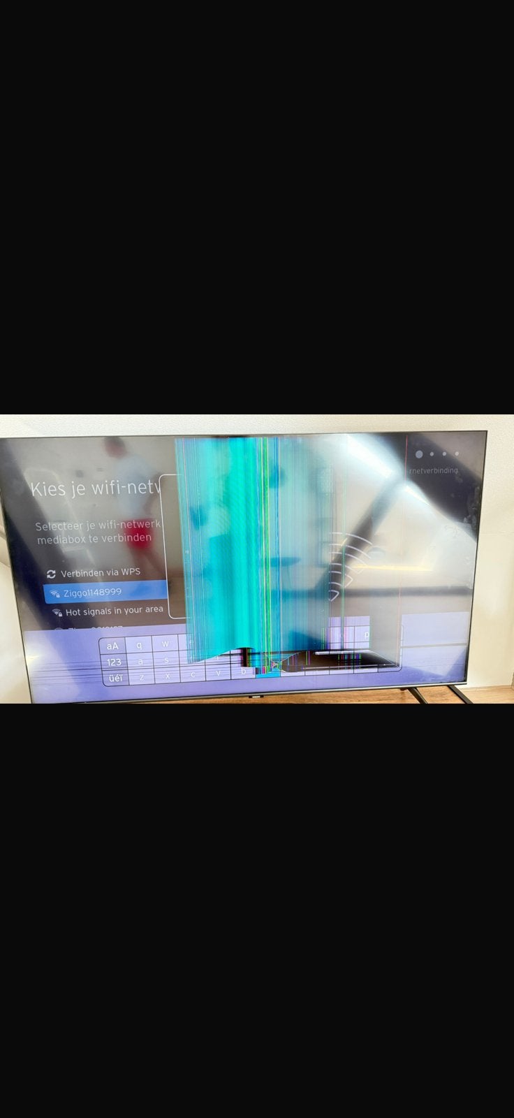 Samsung QLED TV met defect beeldscherm (QE58Q60TAS), Ophalen of Verzenden, Zo goed als nieuw, 100 cm of meer, Samsung