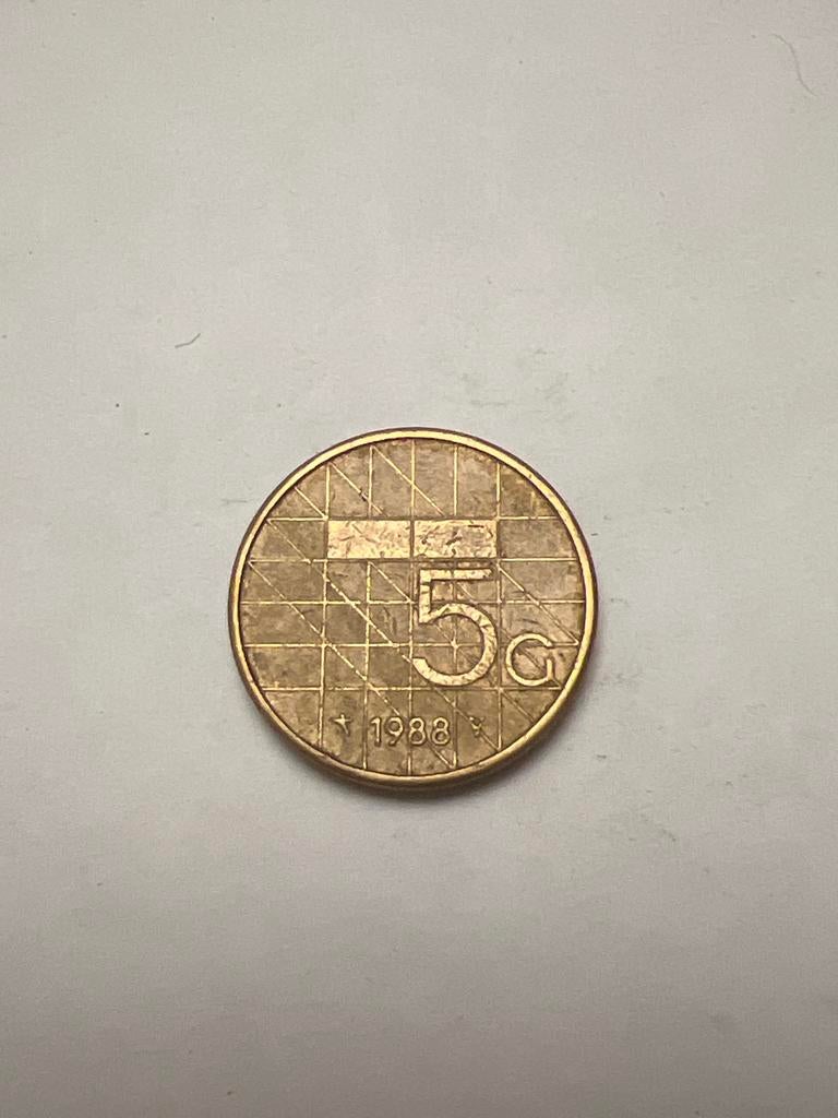 5 Gulden 1988 Koningin Beatrix, Ophalen of Verzenden, Koningin Beatrix, 5 gulden, Losse munt