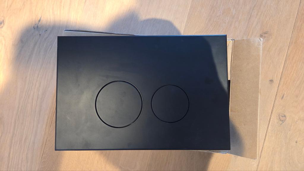 QeramiQ Push Metal Bedieningsplaat - voor Geberit UP320, Ophalen of Verzenden, Nieuw, Toilet