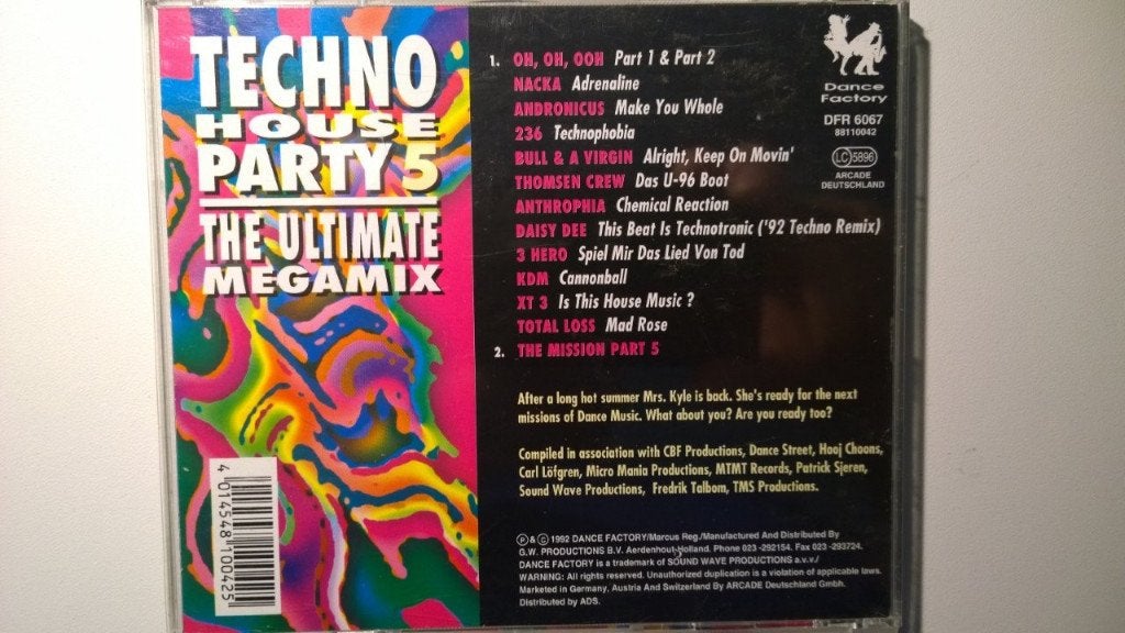 Techno House Party 5 - The Ultimate Megamix, Ophalen of Verzenden, Zo goed als nieuw