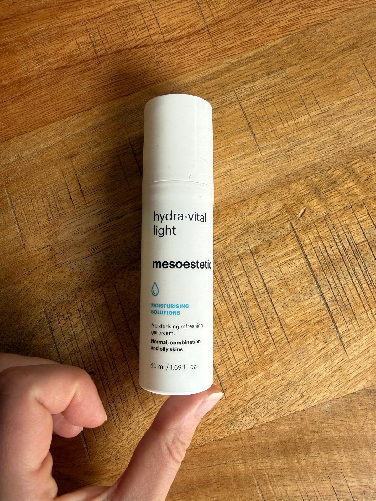 Mesoestetic hydra vital light hydraterende crème, Ophalen of Verzenden, Gebruikt, Gehele gezicht, Verzorging