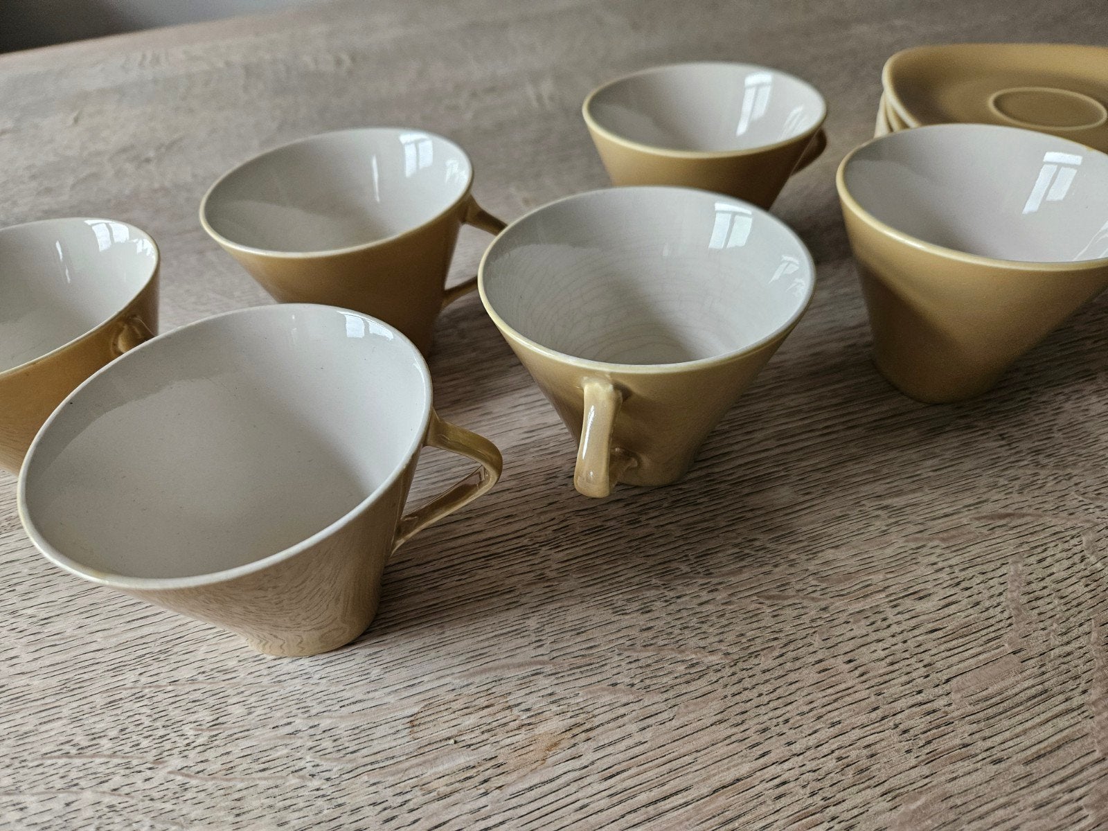 6 Vintage sets kop en schotels Boch Villeroy & Boch izgs, Ophalen of Verzenden