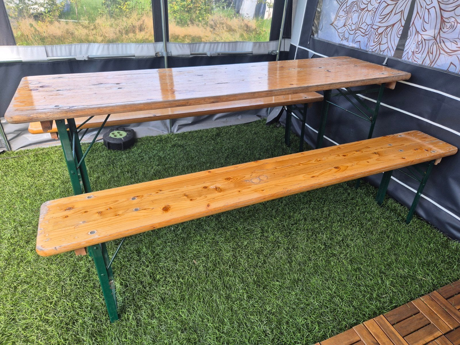 Biertafel, Ophalen, Gebruikt, Rechthoekig, Hout