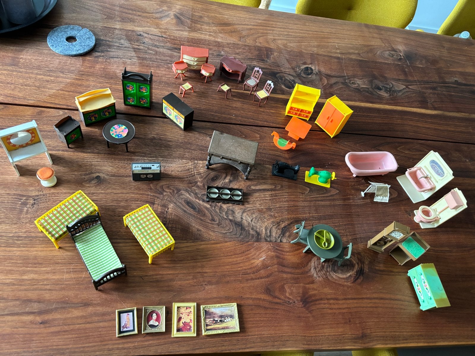Vintage plastic poppenhuis meubels, diverse soorten, Ophalen of Verzenden, Gebruikt, Jongen of Meisje