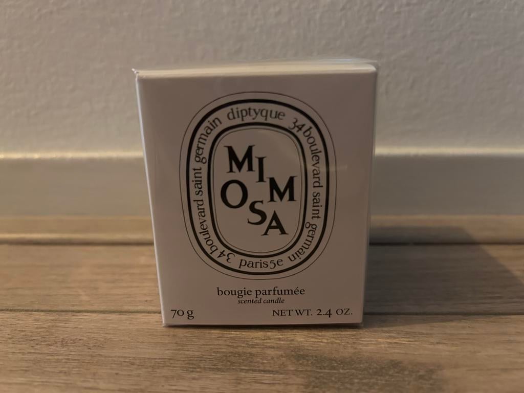 Diptyque Scented Candle Mimosa - 70 gr (gesealed), Huis en Inrichting, Woonaccessoires | Kandelaars en Kaarsen, Overige materialen