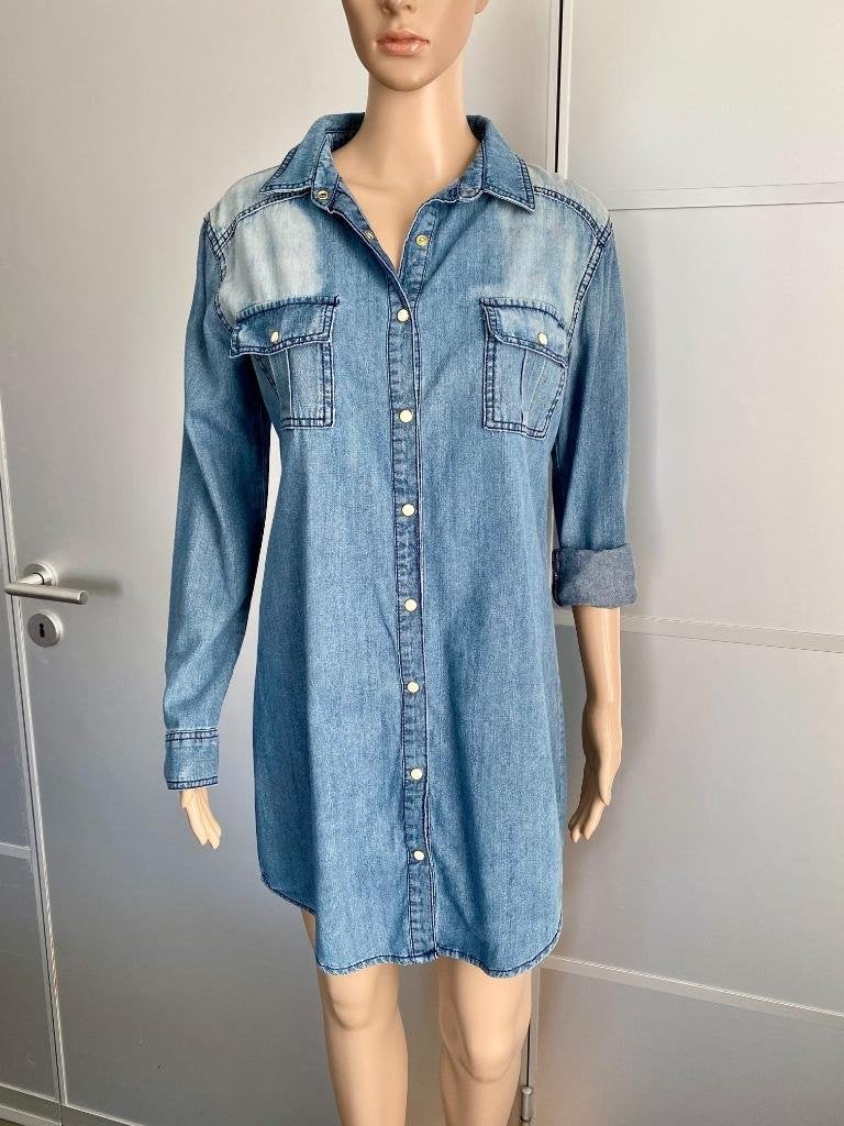 i173 spijkerjurk maat 38=M jurk jurkje jeans spijker blauw, Kleding | Dames, Jurken, Maat 38/40 (M), Blauw, Ophalen of Verzenden