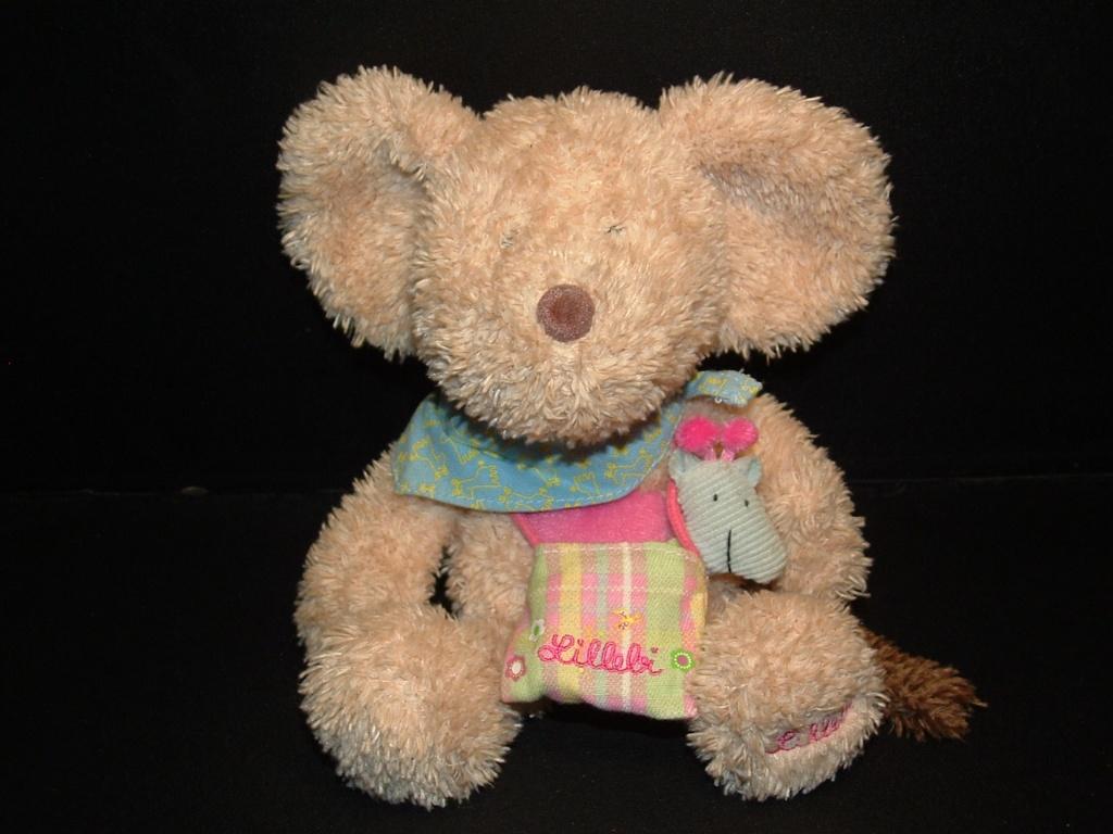 LILLEBI MUIS ZACHTE BADSTOF LANGHARIG BEIGE MET ROZE, Verzenden, Nieuw, Overige typen