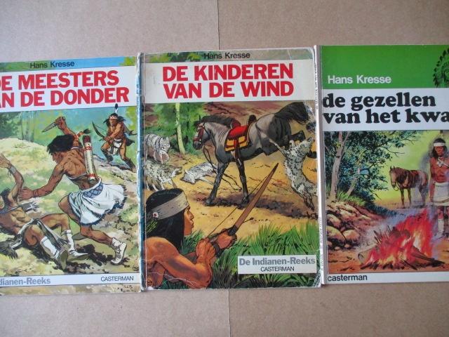 w0140 indianen reeks 10x, Meerdere stripboeken, Ophalen, Gelezen