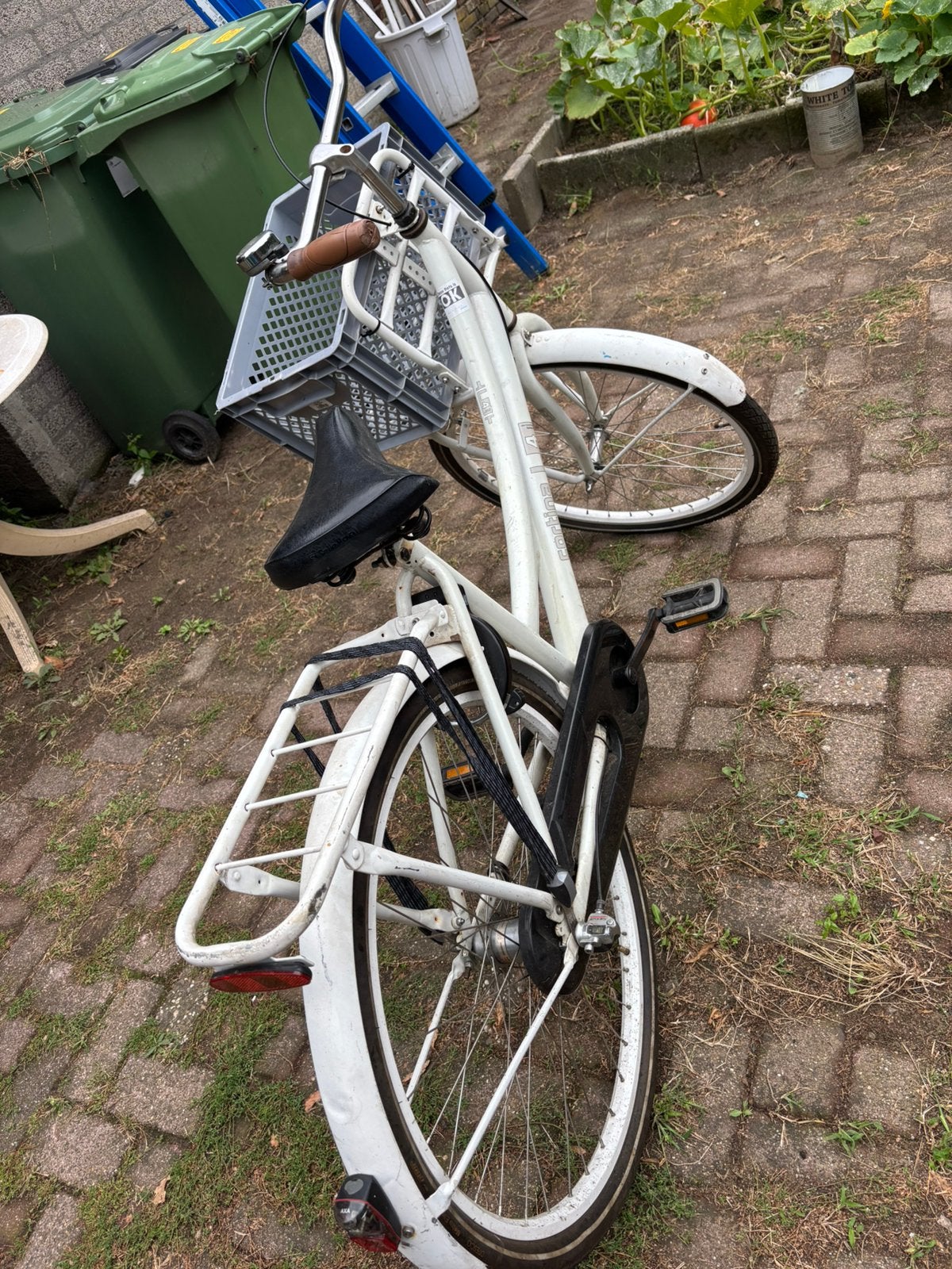 Cortina’s wit, Fietsen en Brommers, Fietsen | Meisjes, Ophalen, Zo goed als nieuw, 26 inch of meer
