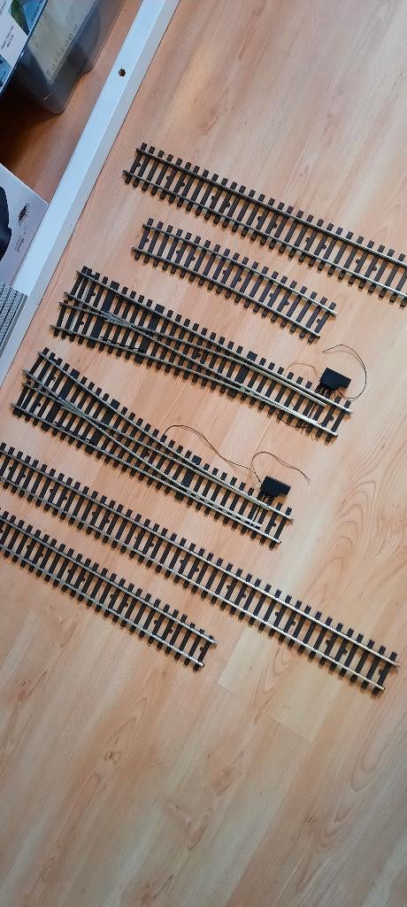 Spoor 1 wissels en rails, Gelijkstroom, Rails, Ophalen of Verzenden, Zo goed als nieuw