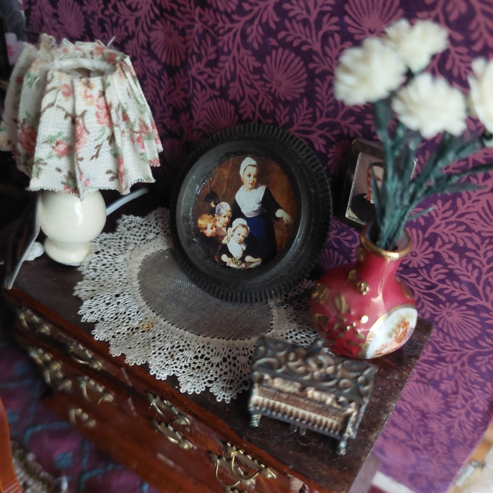 schilderijtje voor poppenhuis, Ophalen of Verzenden, Poppenhuis