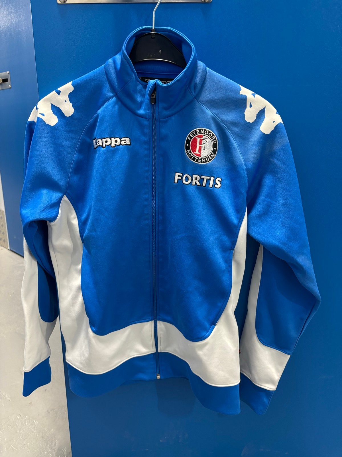Vintage Kappa Feyenoord Trainingsvest - Maat M, Kleding | Heren, Sportkleding, Ophalen of Verzenden, Voetbal, Gedragen, Maat 48/50 (M)
