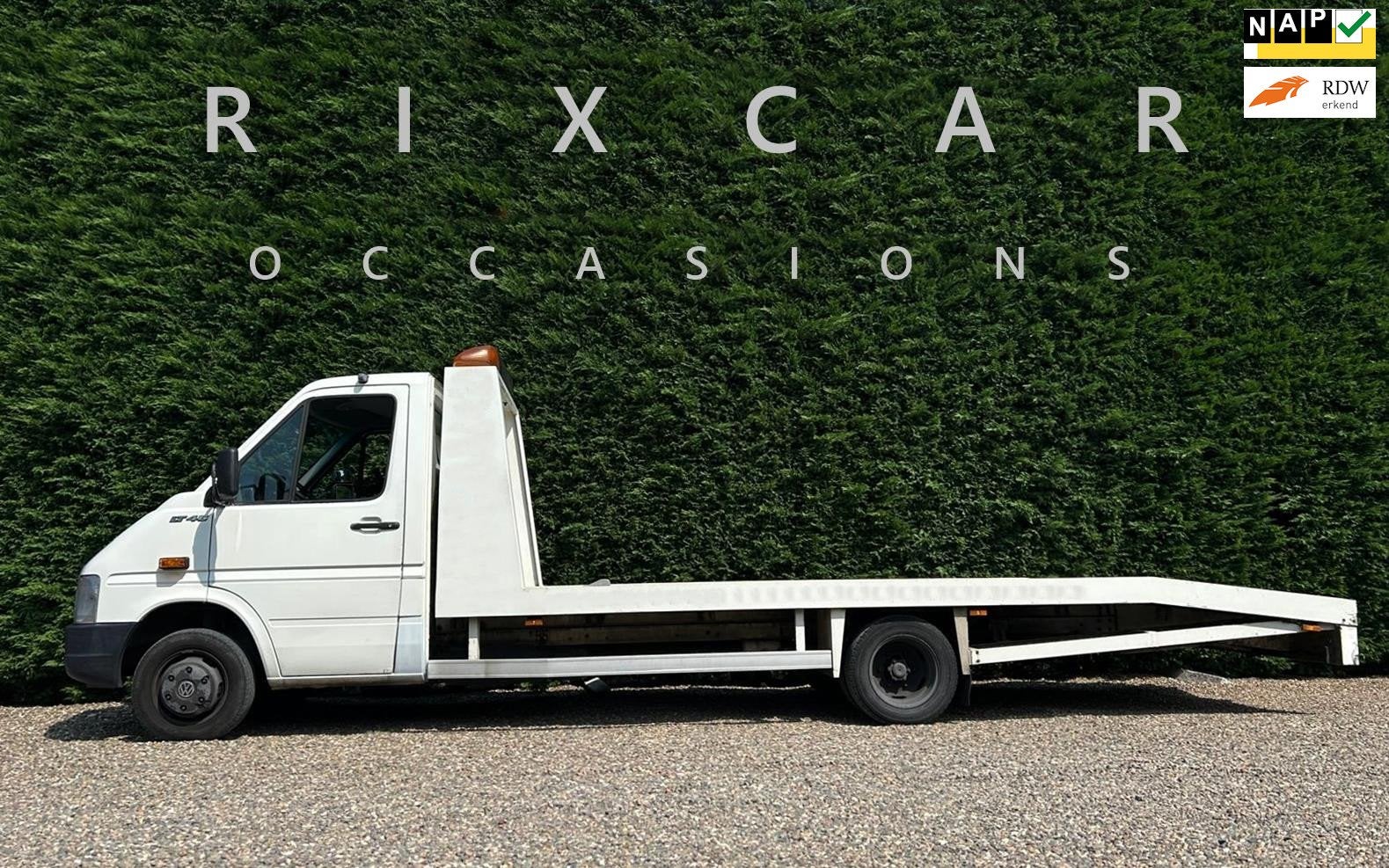 Volkswagen LT 46A 2.8 TDI Oprijwagen Airco Carplay DubbelLuc, Auto's, Gebruikt, Zwart, 4 cilinders, Startonderbreker