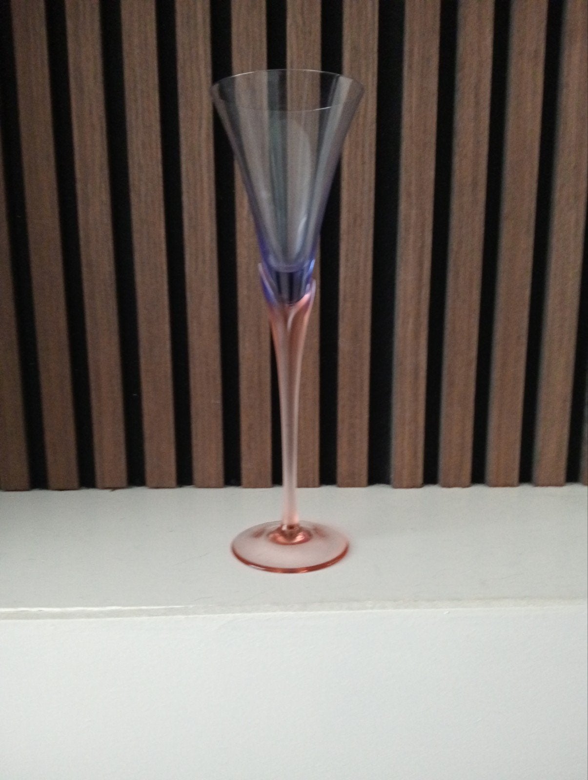 Elegante champagneflûte met kleurverloop, Ophalen of Verzenden