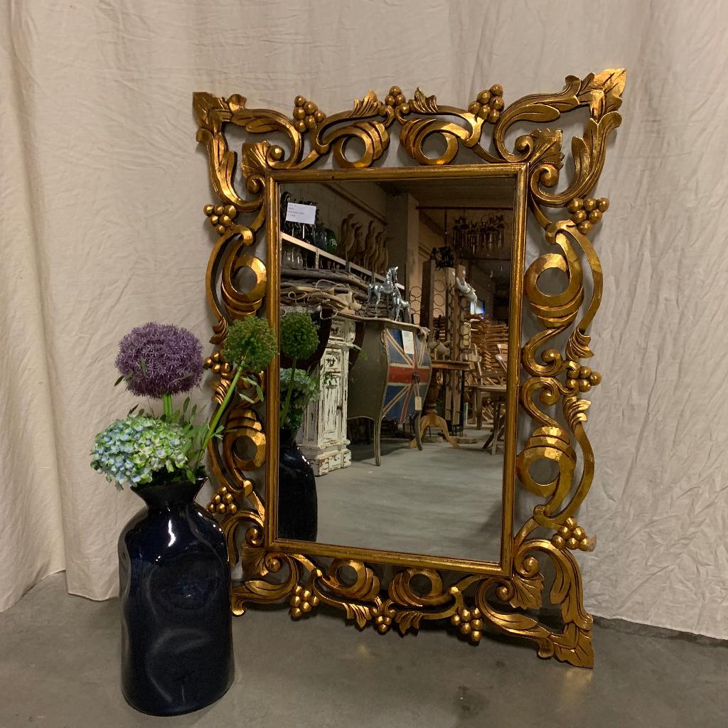 Barok Spiegel - houten lijst -120 x 90 cm- Goud - TTM Wonen