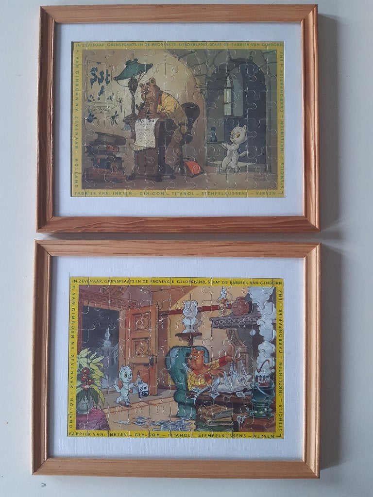 Marten Toonder Tom Poes Gim Gom Puzzels, Eén stripboek, Ophalen of Verzenden, Zo goed als nieuw, Marten Toonder