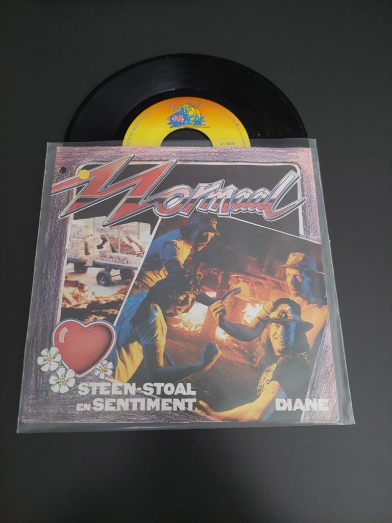 Normaal steen-stoal en sentiment, Ophalen of Verzenden, Gebruikt, 7 inch, Levenslied of Smartlap