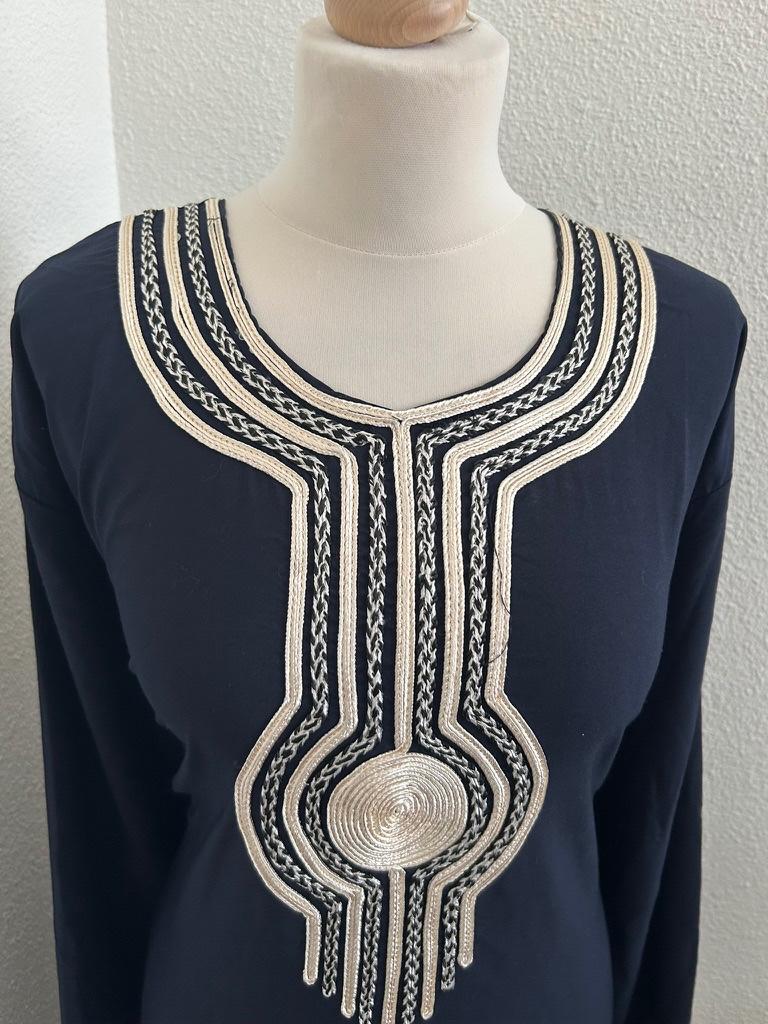 Prachtige lange Egyptische maxi jurk 4XL valt als XXL 2139, Blauw, Egypte, Maat 46/48 (XL) of groter, Egypte
