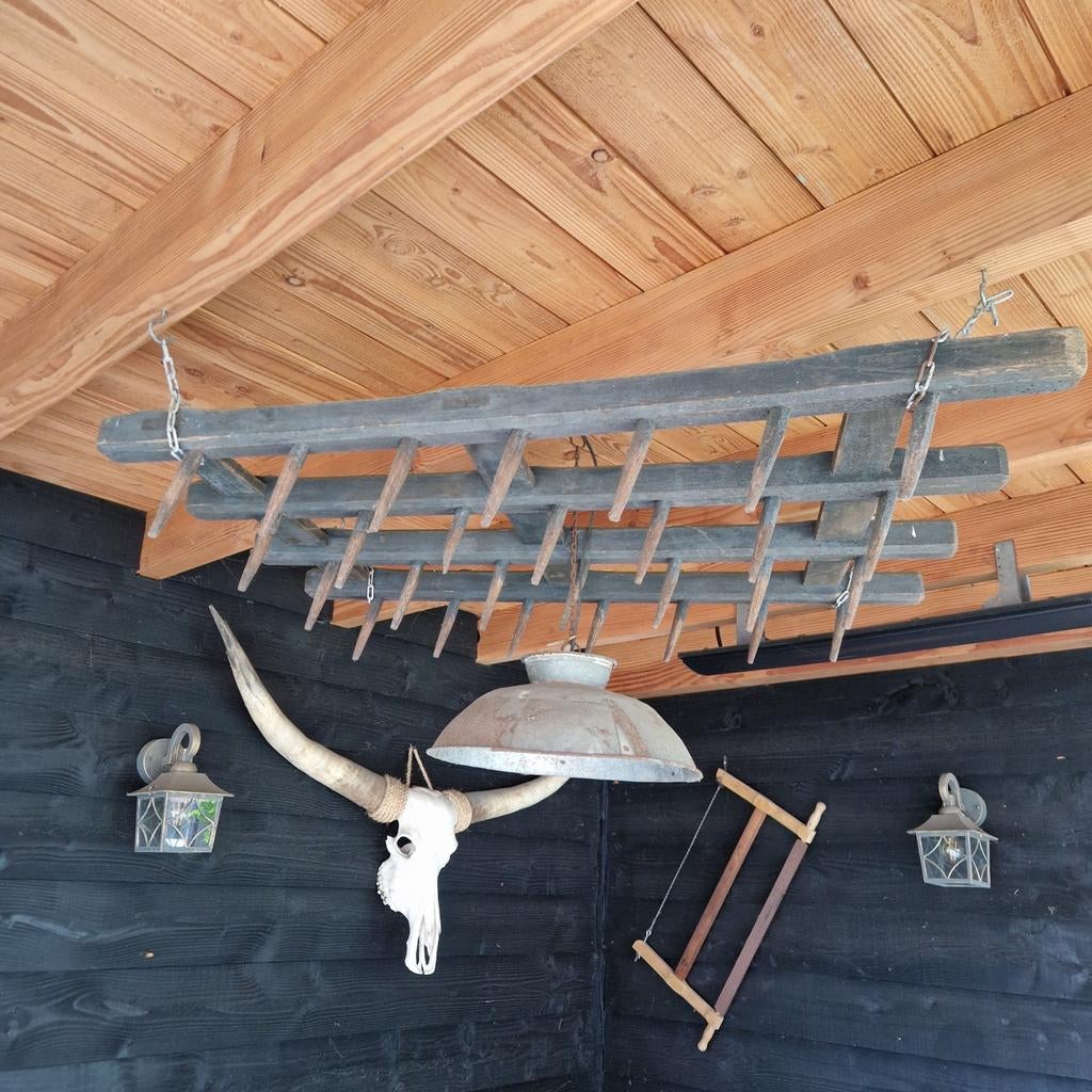 Houten eg, trekzaag decoratie, Antiek en Kunst, Ophalen
