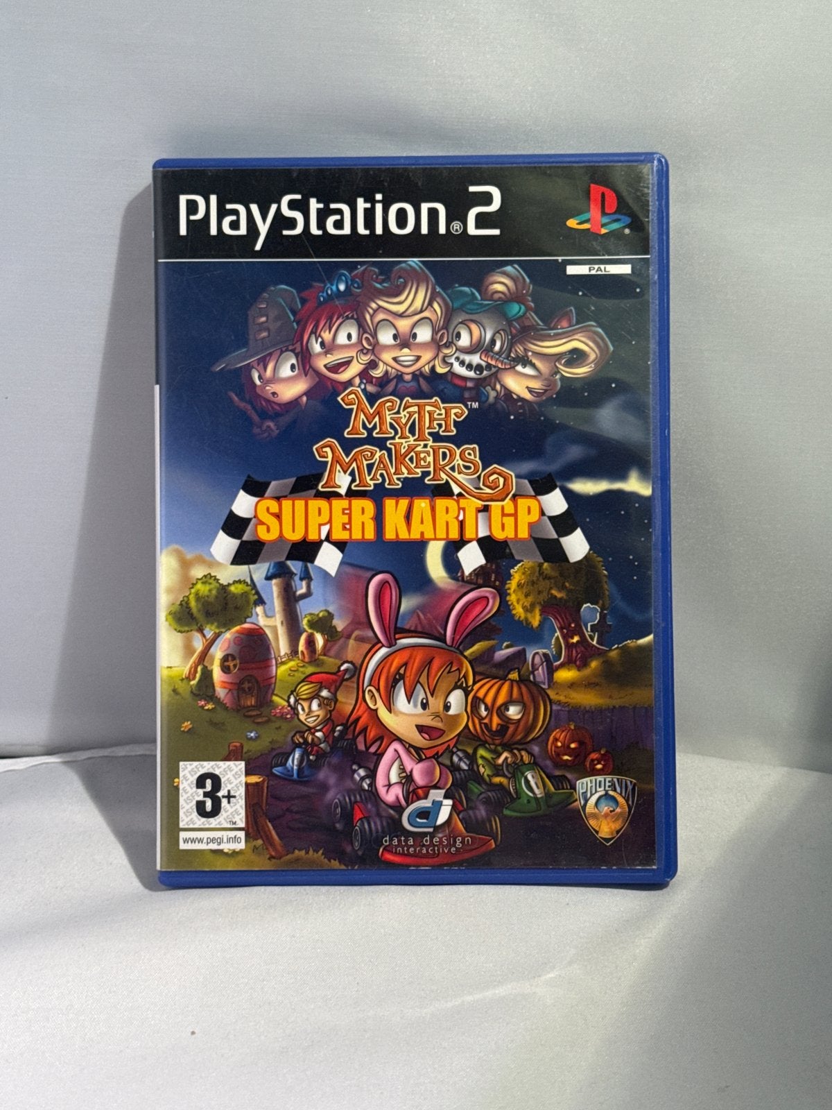 Myth Makers Super Kart GP (PS2), Spelcomputers en Games, Gebruikt, Racen en Vliegen, 2 spelers, Eén computer