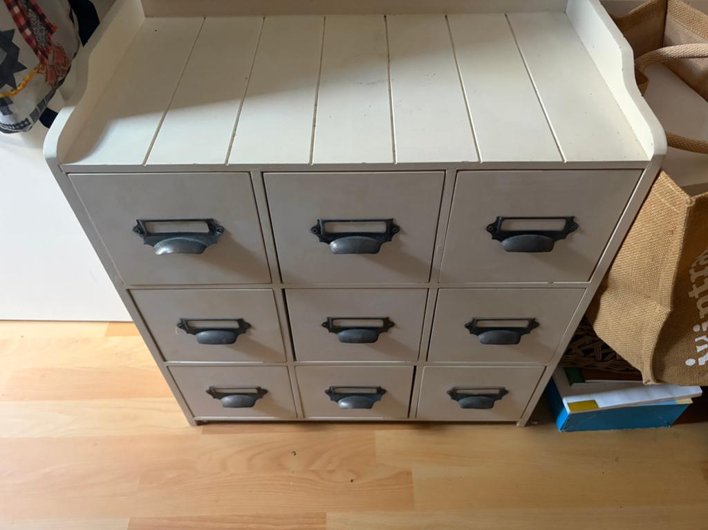 Riviera Maison kastje, Ophalen, 50 tot 100 cm, Zo goed als nieuw, 3 of 4 laden