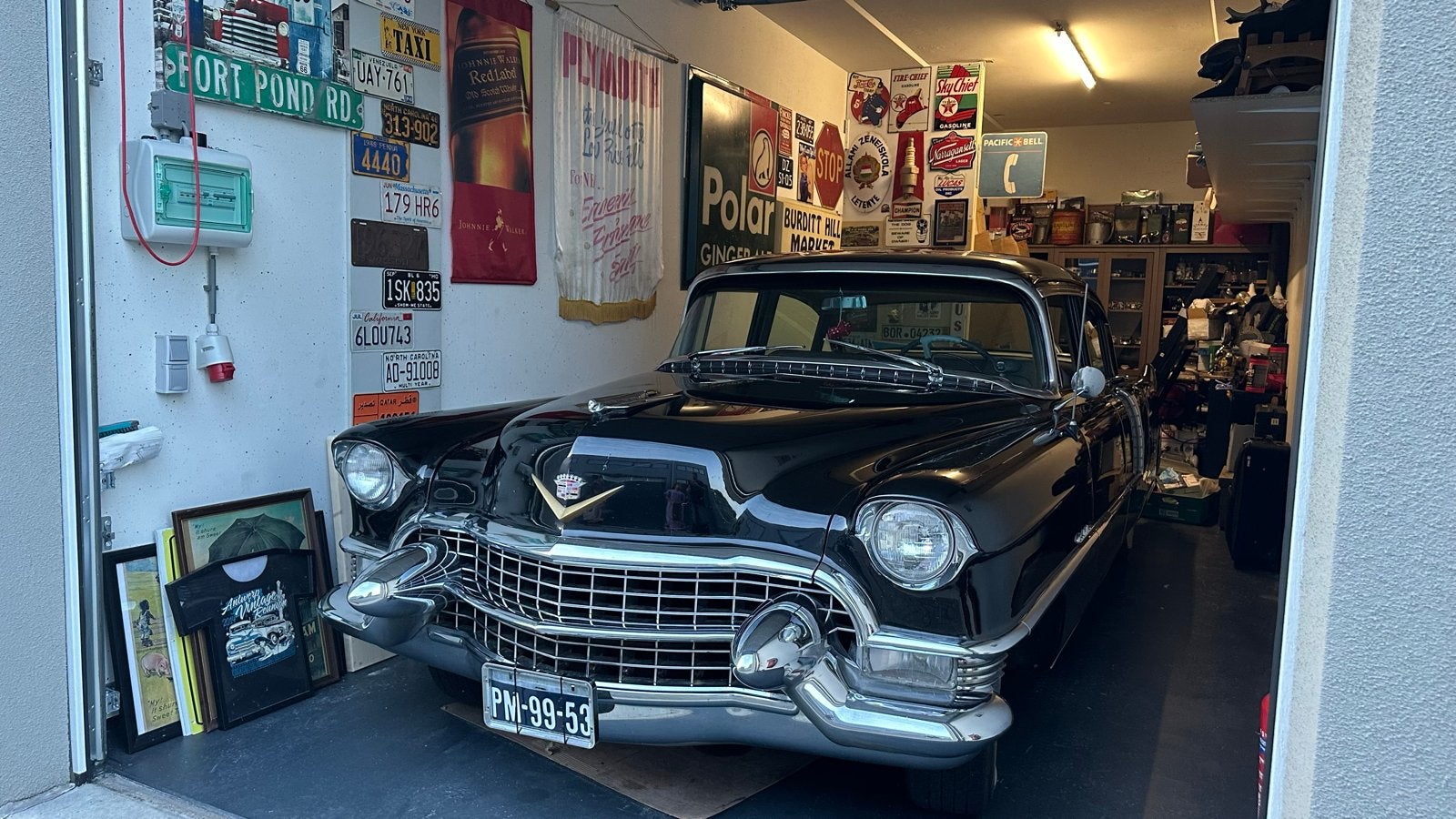 Cadillac 1955 Zwart, Auto's, Cadillac, Automaat, Achterwielaandrijving, Zwart, 231 pk