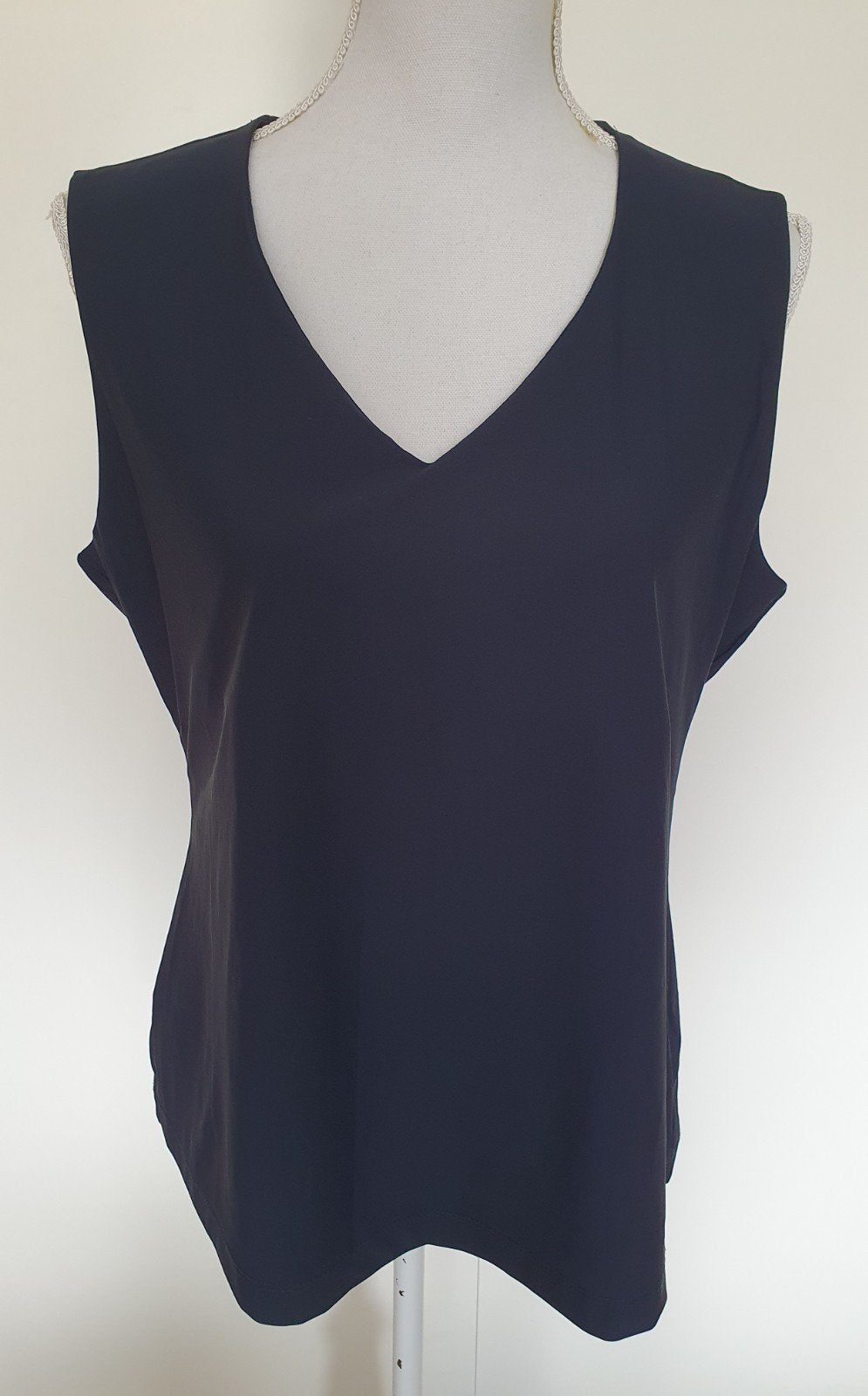 Dayz donkerblauwe travelstof top maat XL., Blauw, Maat 46/48 (XL) of groter, Ophalen of Verzenden, Zo goed als nieuw