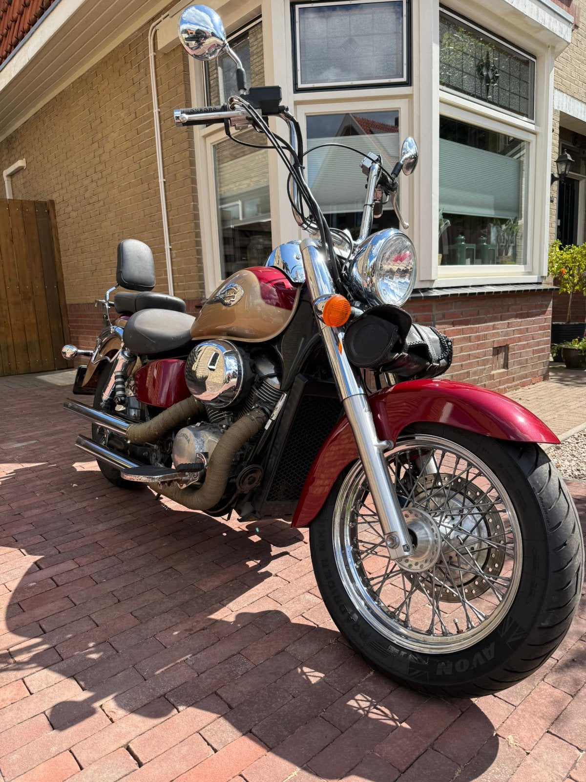 Honda Shadow VT750 ACE C2  | Te Koop wegens emigratie, Handvatverwarming, 2 cilinders, Chopper, Gebruikt
