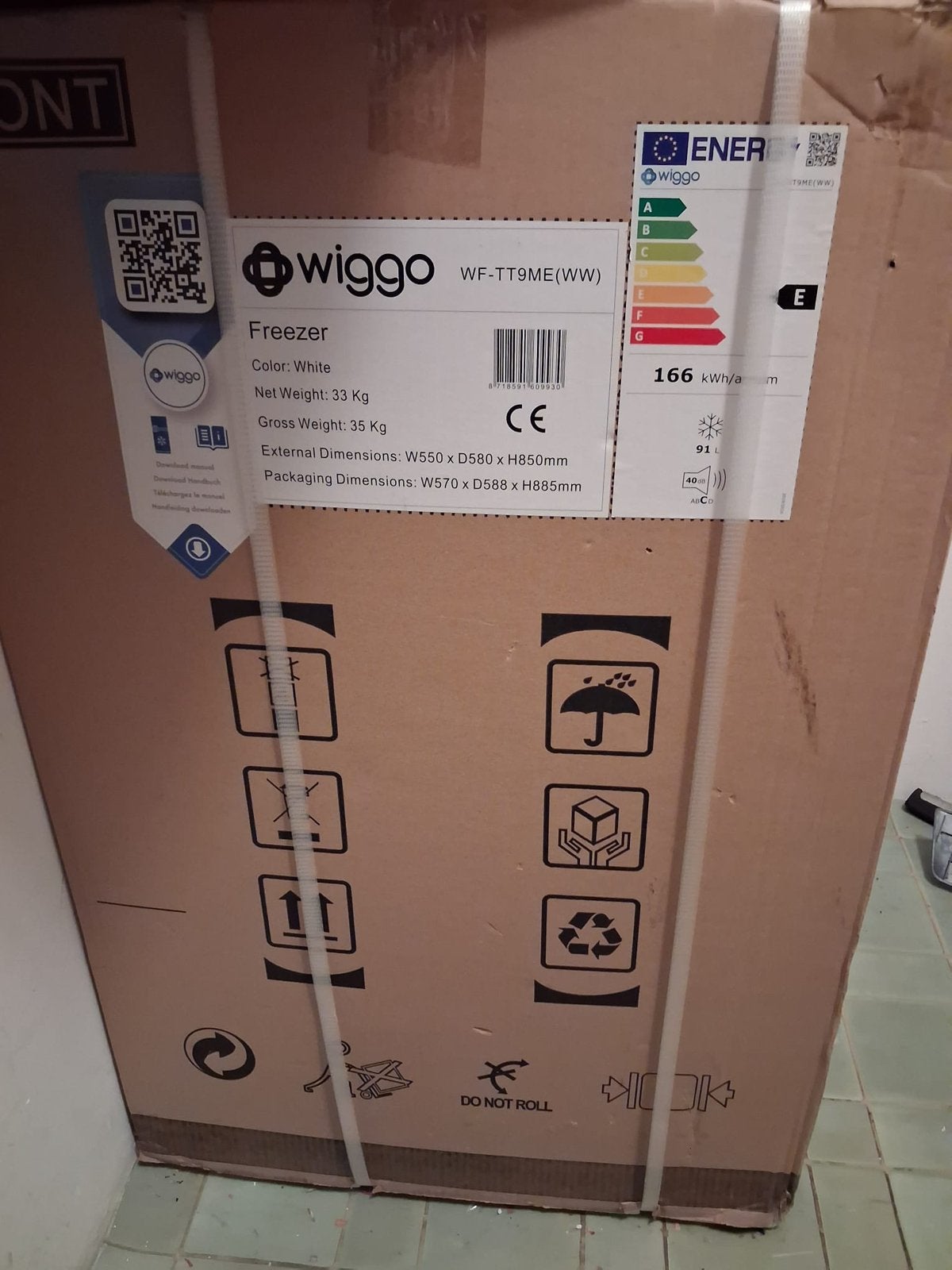 Vriezer, Ophalen, Zo goed als nieuw, Minder dan 60 cm