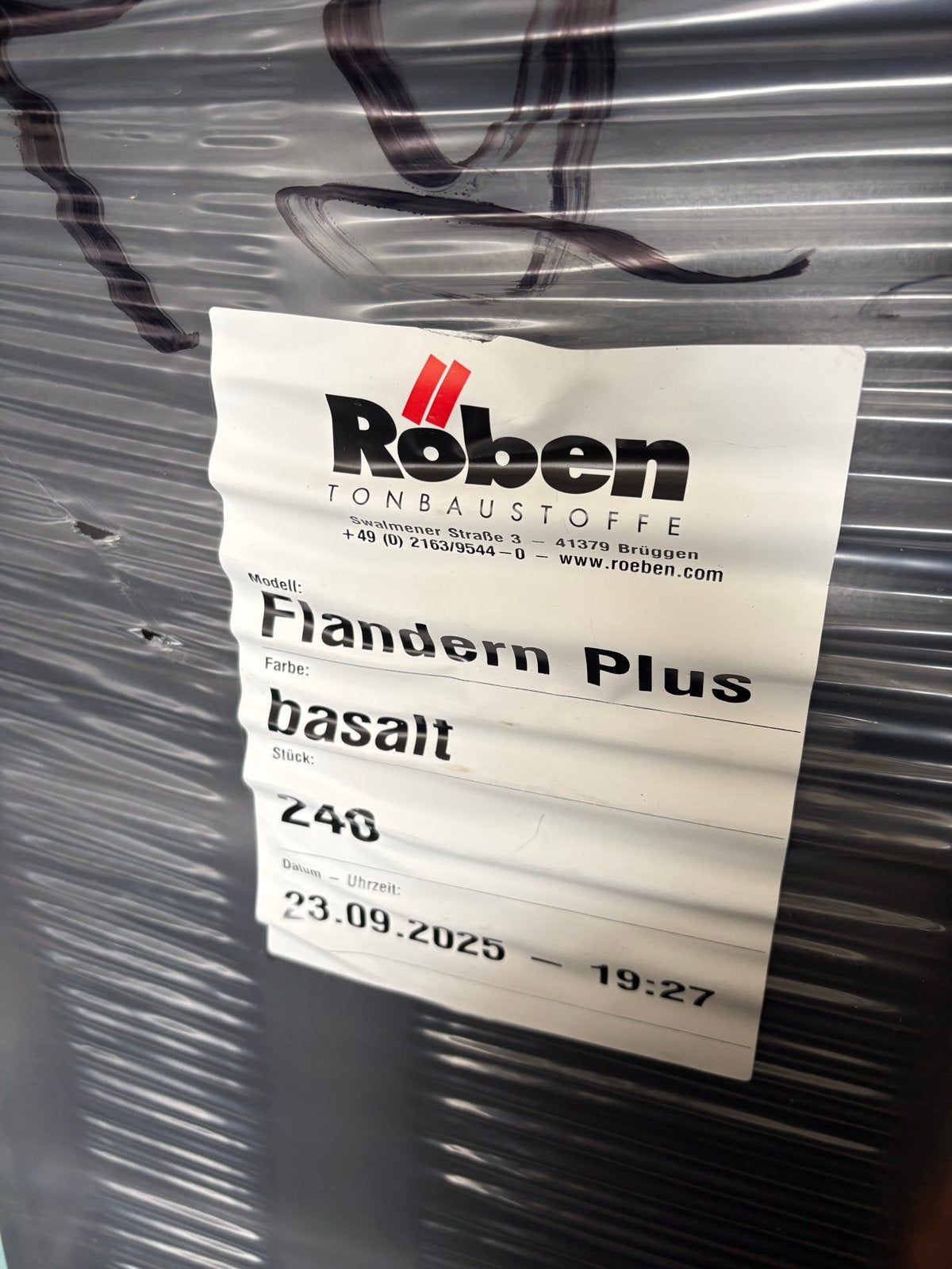 Röben Flandern Plus Basalt Dakpannen - Nieuw, 10 tot 15 m², Steen of Klei, Zwart, Nieuw