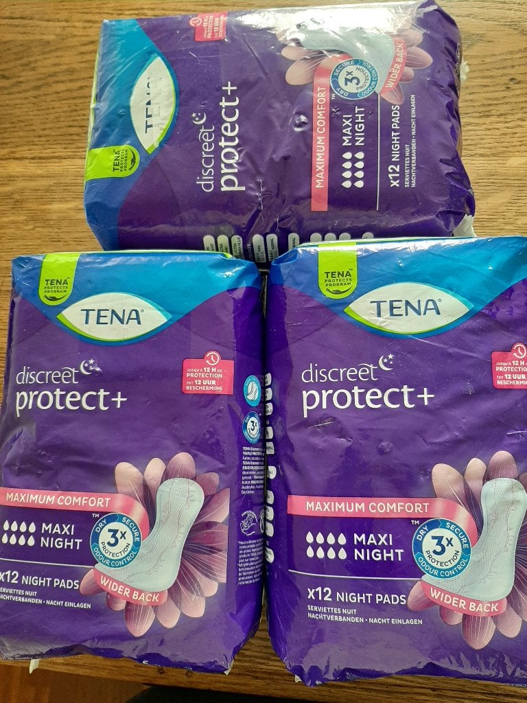 3 pakkenTena Maxi night x 12 Night pads, Diversen, Ophalen, Nieuw