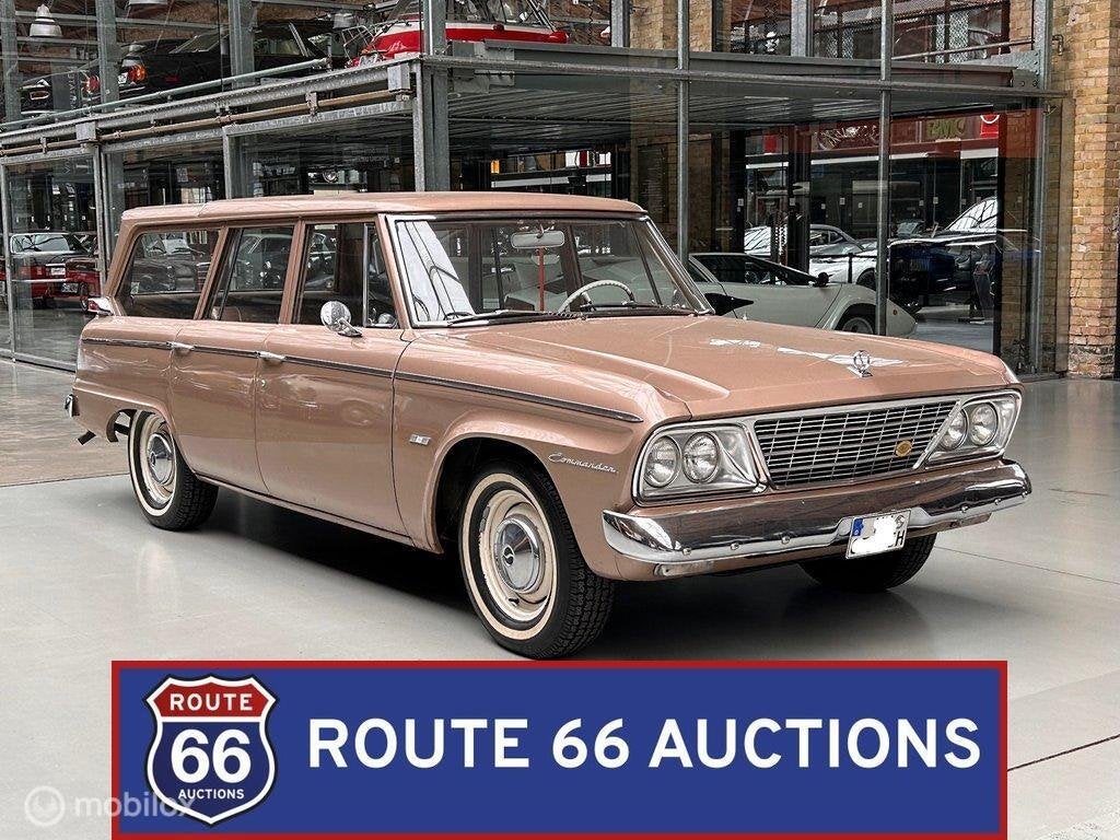 Studebaker Commander Wagonaire V8 | 1963 | Route 66 Auctions, Auto's, Oldtimers, Overige merken, Overige carrosserieën, Zwart