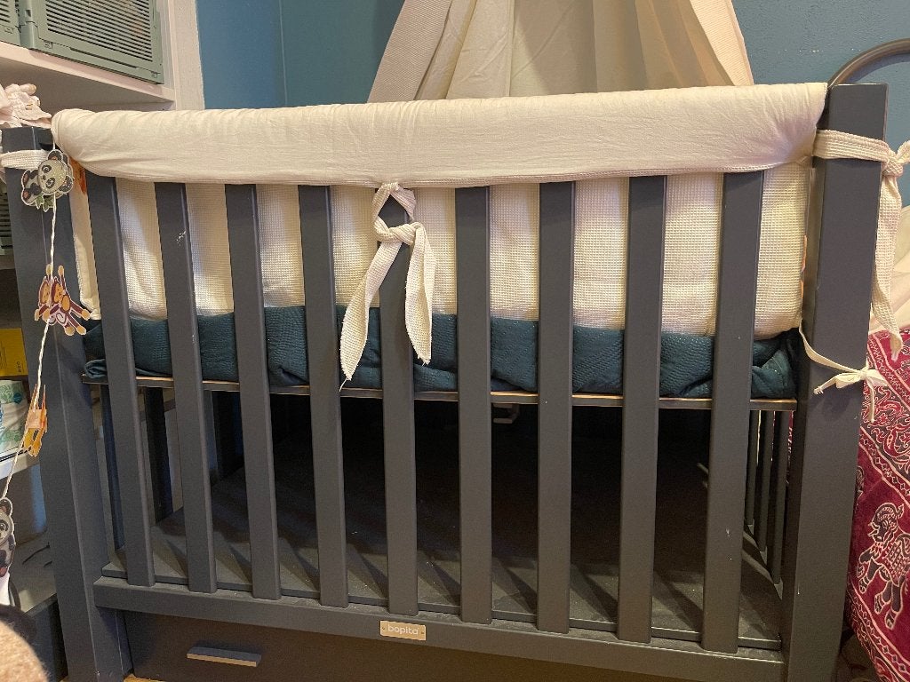 Bopita Baby Bed Box, Ophalen of Verzenden, Zo goed als nieuw, Vierkant, In hoogte verstelbaar