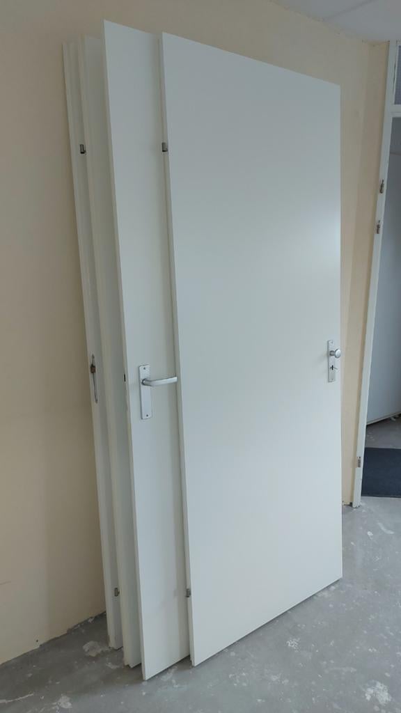Opdekdeuren 4 stuks (gratis), Doe-het-zelf en Verbouw, Deuren en Horren, Ophalen of Verzenden, Binnendeur, 200 tot 215 cm