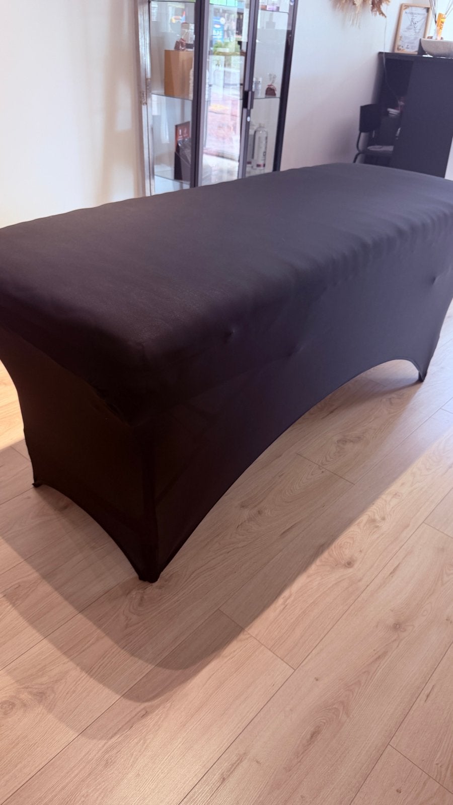 Massagebank met Jysk matras en laken - Ideaal voor wimperext, Ophalen, Gebruikt, Massagetafel