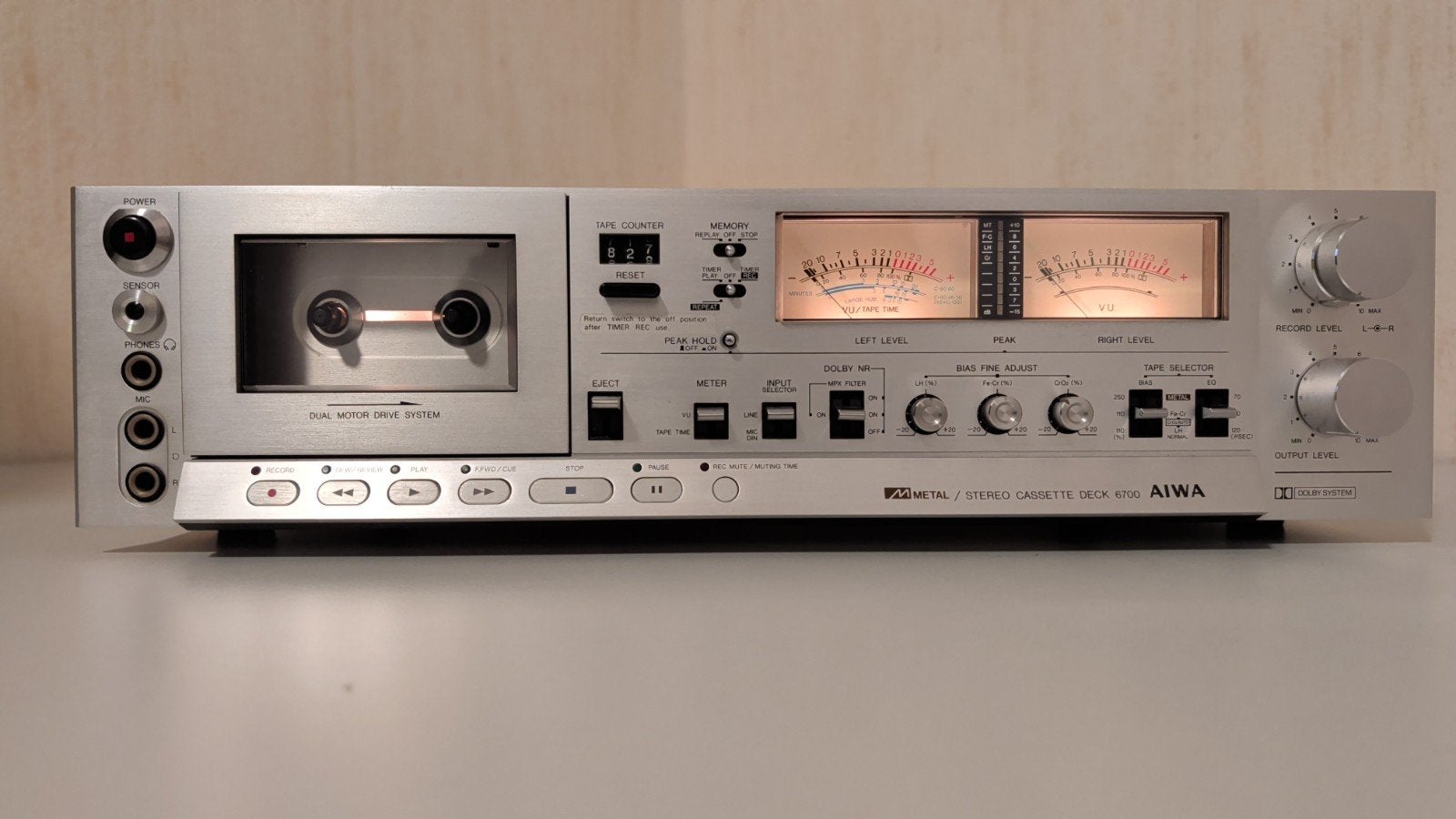 AIWA AD-6700, Ophalen of Verzenden, Enkel, Overige merken, Tiptoetsen