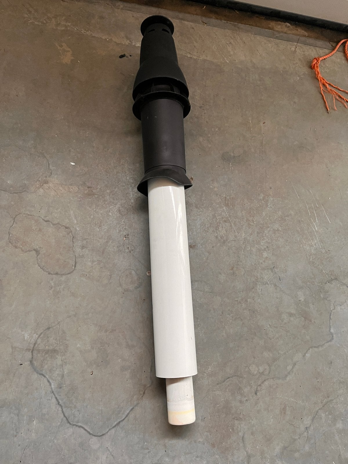 Burgerhout CV dakdoorvoer met scharnierkap (80mm), 30 tot 80 cm, Gebruikt, Overige typen, Ophalen of Verzenden