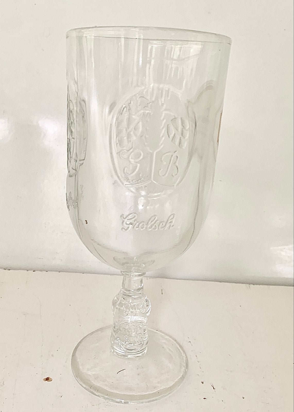 Grolsch Lodewijk XIII Bierglas - Vintage man cave, Ophalen of Verzenden, Zo goed als nieuw, Glas of Glazen, Grolsch