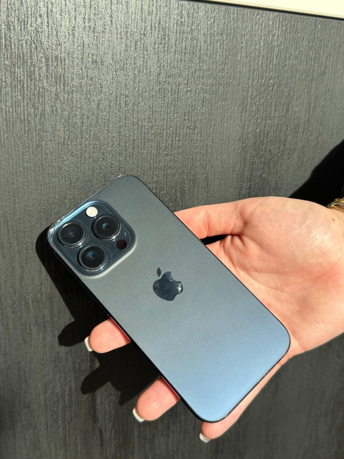 iPhone 15 Pro 128GB titanium blue met accessoires, 80 %, Blauw, Ophalen of Verzenden, Zonder simlock