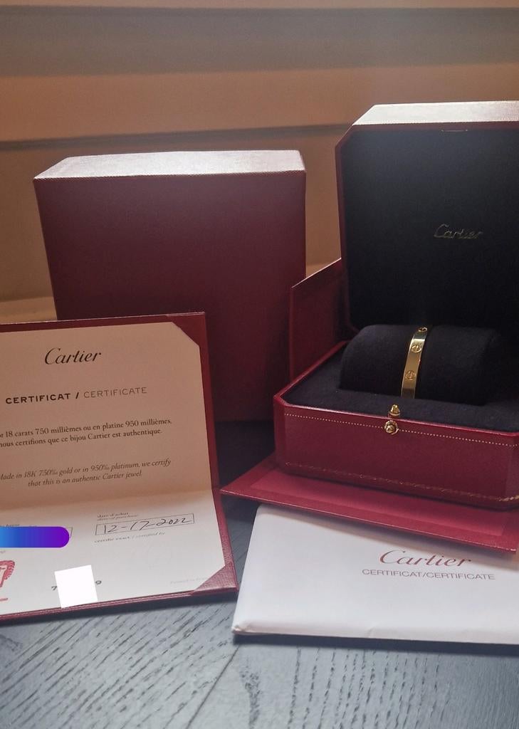 Cartier Open Cuff Armband 18K Geel goud – Zeldzaam Model, Sieraden, Tassen en Uiterlijk, Armbanden, Ophalen of Verzenden, Zo goed als nieuw