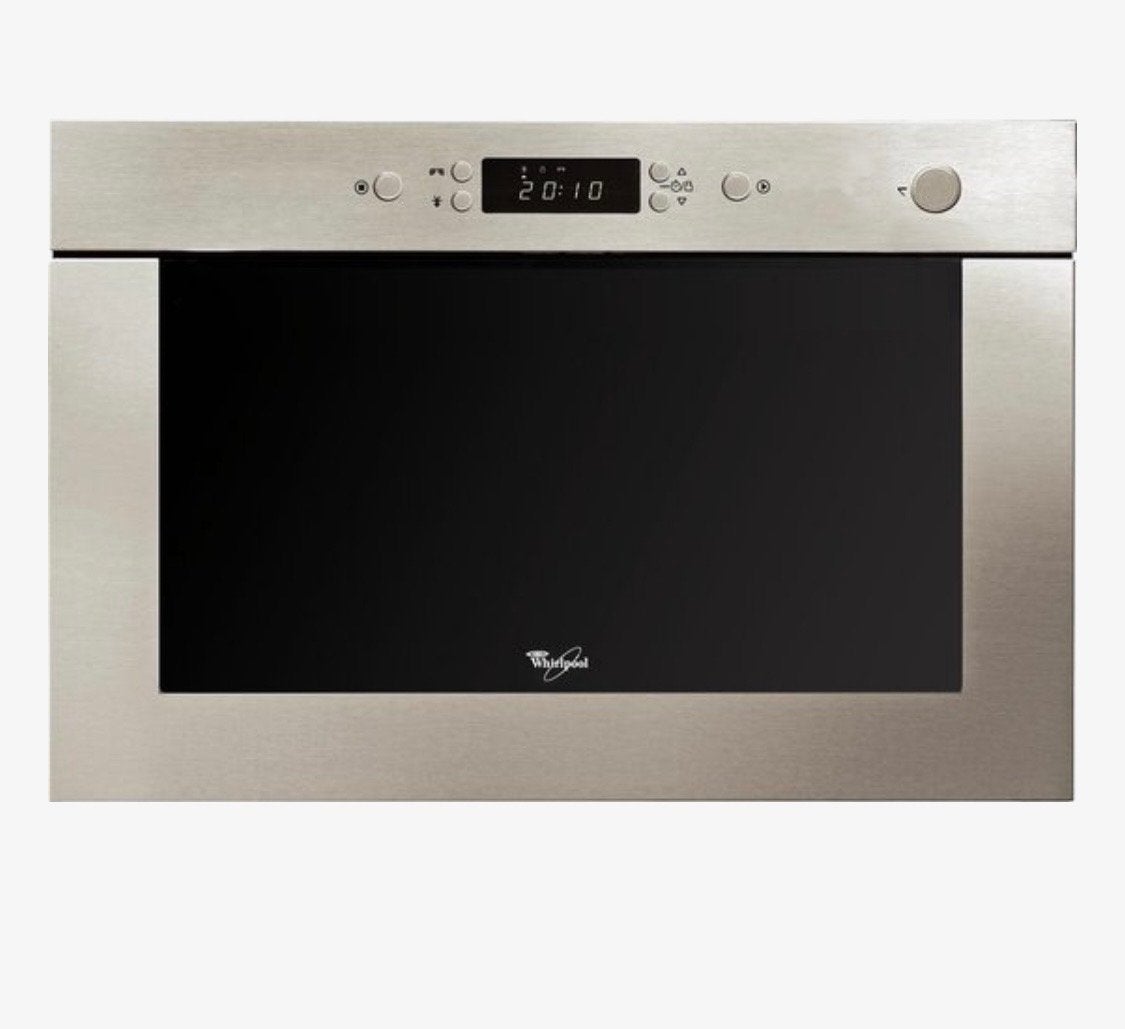 Whirlpool AMW 496IX Inbouw Magnetron - RVS, Witgoed en Apparatuur, Magnetrons, Ophalen, Inbouw, Draaiplateau, 45 tot 60 cm