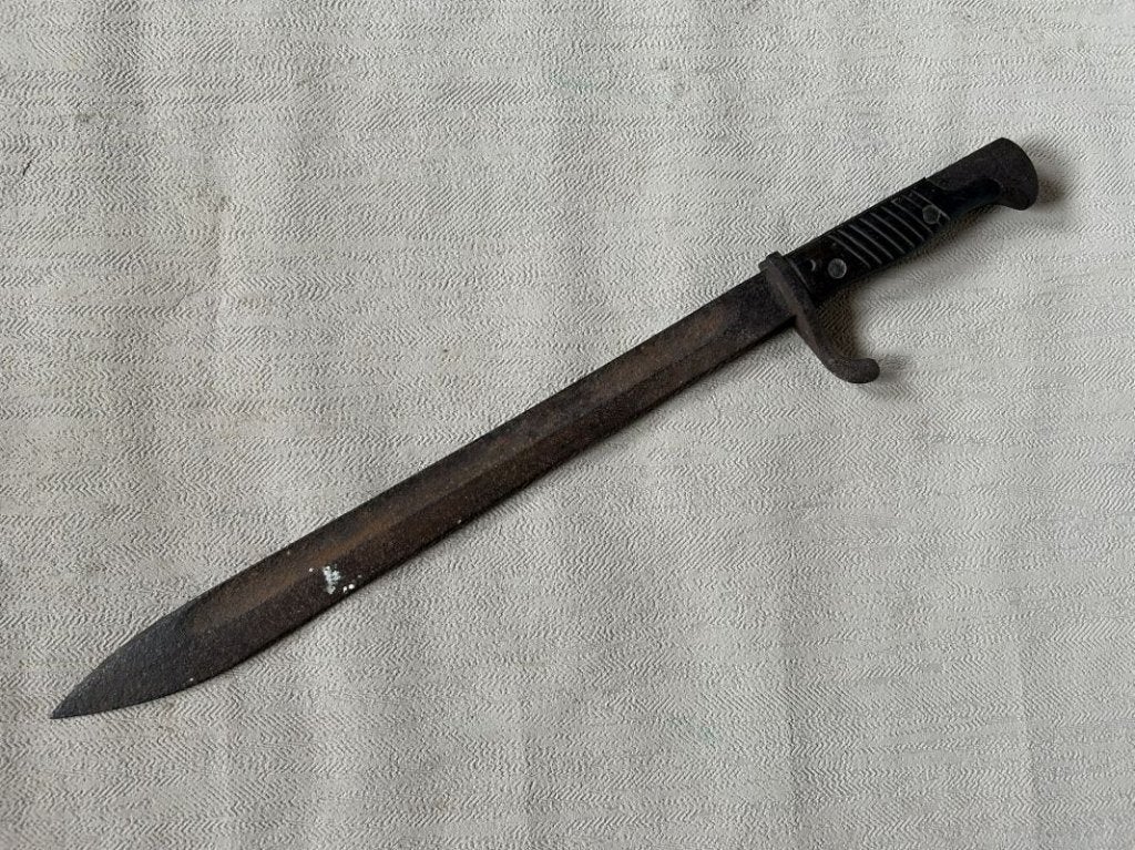 wo1 - Duitse Butcher bajonet - Amberg, Ophalen of Verzenden, Landmacht, Duitsland, Mes of Dolk