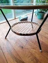 Rohe rotan salontafel sixties retro, Ophalen, 50 – 75, 50 tot 100 cm, Rond